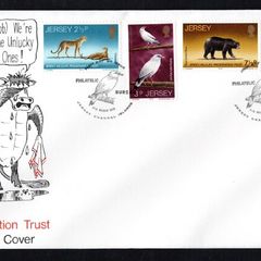 1972 Jersey Wildlife Preservation  Trust Commemorative Stamps First Day Cover (FDC)