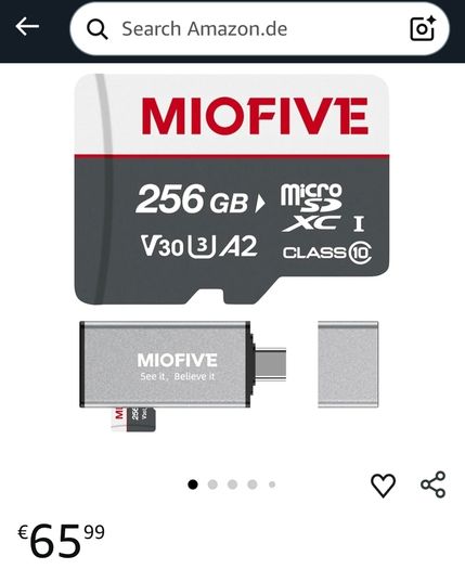 Miofive 256GB Latest Micro SD Card