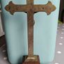 Antique French Altar Crucifix with Memento Mori Skull and Crossbones Image 6