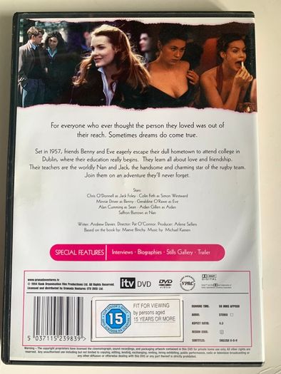 Circle Of Friends [1995] Chris O'Donnell, Colin Firth, Minnie Driver, Geraldine O'Rawe & Saffron Burrows [Movie DVD] Irish Film