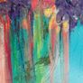 Large Original Abstract Floral Art Painting Irish abstract art Warm Aesthetic Image 3