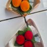 Paperweights x2 Vintage Midcentury Lucite fryit paperweights Image 7