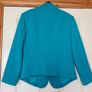 Turquoise Notch Neck Jacket - Size 12 Image 3