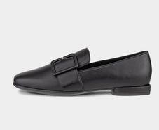 Ecco women's  loafers black leather 41
