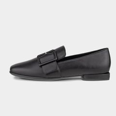 Ecco women's  loafers black leather 41
