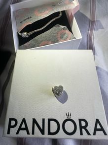 Real Pandora Best friend Heart Charm
