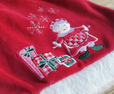 Very Cute Embroidered Baby Christmas Dress Age 0 to 3 Mths