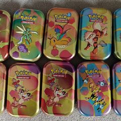 Pokemon 151 tins, sleeves, accessories