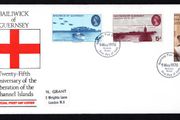 1970 Guernsey 25th Anniversary of the Liberation of the Channel Islands Commemorative Stamps Addressed First Day Cover (FDC)