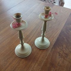 Laura Ashley Vintage Candle Sticks pair