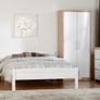 Amber 4'6" Bed in White Image 3