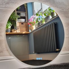 LED Bathroom Mirror Bluetooth Speakers Dual LED Fog Free Demister