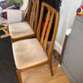 4 Teak Nathan Dining Chairs Image 3