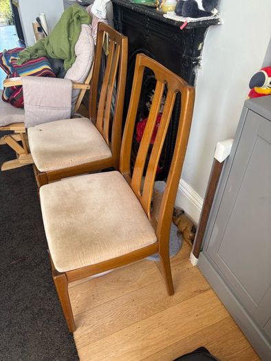 4 Teak Nathan Dining Chairs