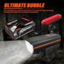 Rechargeable Bike Lights Front and Back, LED Ultra Bright Bicycle Lights, Road Mountain Bike Accessories Image 7
