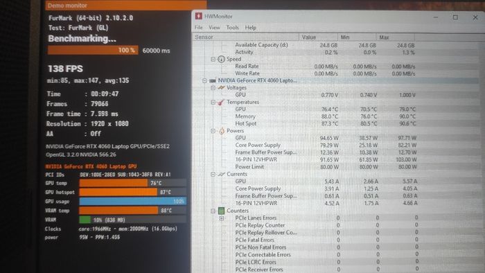 ASUS TUF Gaming A17 (RTX 4060, Ryzen 7) - Like New, Warranty