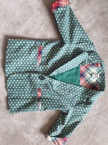 DKNY girls polka dot 4-5 blazer jacket rrp60