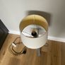 Grey & Cream Tripod Lamp Image 2