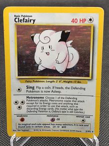 Clefairy 5/102 base set Pokemon card