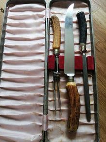 Deer horn knife and carvery