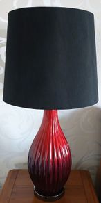 Very Tall Ceramic Table Lamp with Shade
