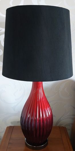 Very Tall Ceramic Table Lamp with Shade
