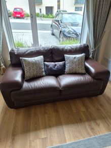 Italian Leather 3 Seater & 2 Seater Sofas