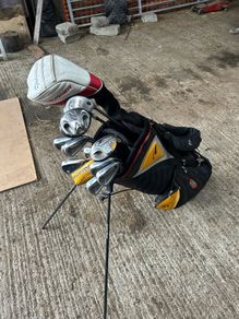 Golf Clubs and bag