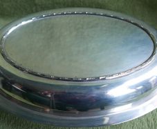 Antique Silver Plated Lidded Entree Serving Dish