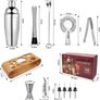 Cocktail Shaker Set,750 ML Stainless Steel Cocktail Mixing Set with Stand,Bartending Kit for Home,Bar,12 Pieces Bar Tool Kit for Christmas,Birthday,Anniversary,Weeding (FREE POSTAGE) Image 6