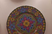 Royal Doulton Floral Art Deco Plates(2) 10.5"