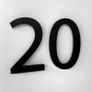 1PC Floating House Number Doorplate Acrylic Mailbox Sign Home Address Plaque Number Sign Plate 0-9  Matte Black Floating House Number Sign Image 6