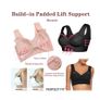 Brand New Women's Wireless Backless Bralette Wide Straps Image 3
