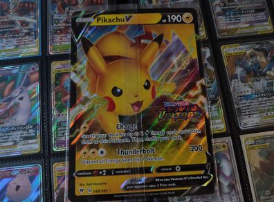 Pikachu V ! Vivid Voltage Stamp Promo ! Sealed ! Jumbo Oversized Card ! 2020 ! Pokemon Card !