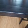 Black dining table with four chairs Image 9