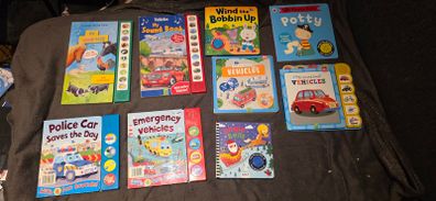 Books for toddler with sounds x 9
