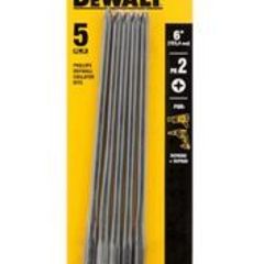 DeWalt DT20425-QZ 5 x PH2 bits for DCF6202