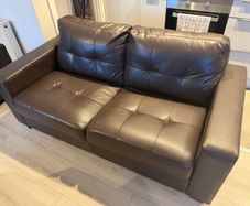 Brown Leather Couch
