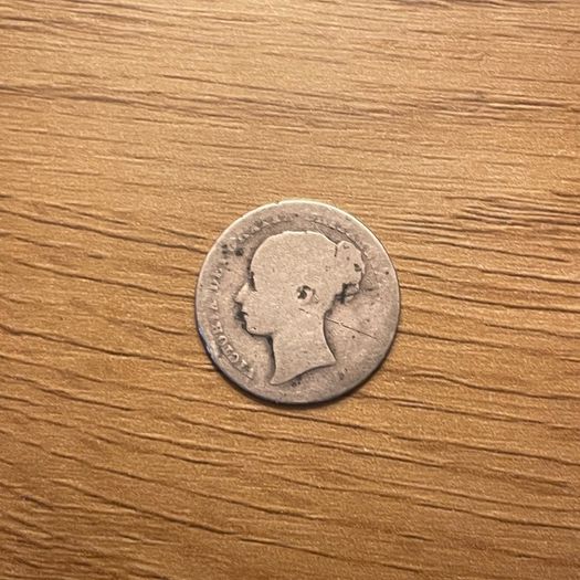 1877 Silver shilling, UK