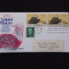 USA Stamps : Natural History Series , American Bald Eagle - First Day Cover , 1970