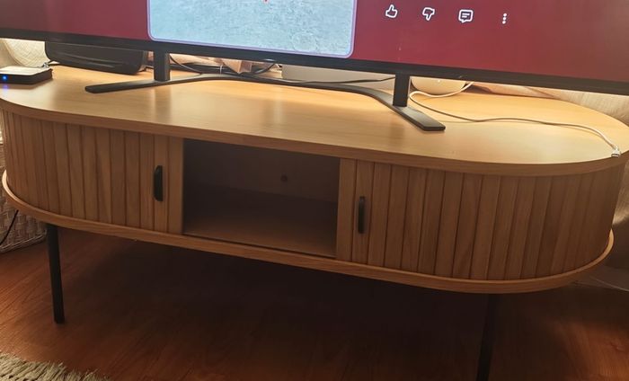 Oval Natural Oak Coffee Table