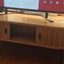 Oval Natural Oak Coffee Table Image 4