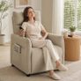Beige Recliner Armchair with Massage & Heat Image 5