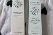 rosalique calming cream cleaner &amp; soothing night cream