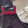 Gucci Jackie Bag GG Logo Black Shoulder Bag Jumbo Monogram Vintage Image 7