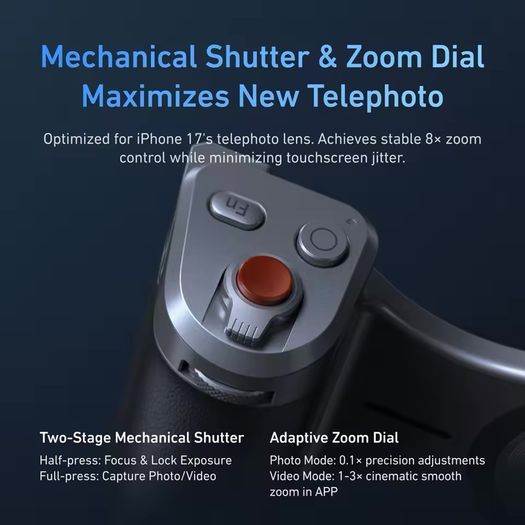 TELESIN Camera Grip kit for IPhone 17 ProMax