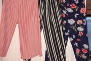 3 pairs of summer culottes trousers,  size 9-10 yo