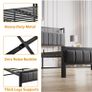 Double Bed Frame with Wooden Storage Headboard Image 3