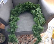 Christmas fireplace garland.