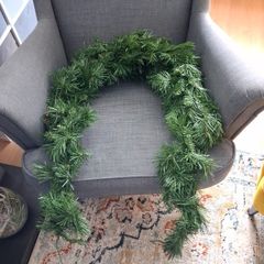 Christmas fireplace garland.